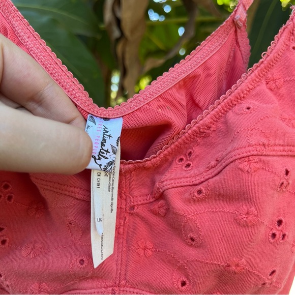 Free People Eyelet Crop Top. - Picture 3 of 6